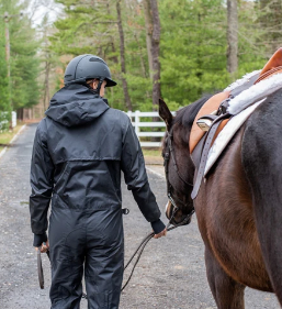 Waterproof Rain Gear Pure Black AspireEquestrian