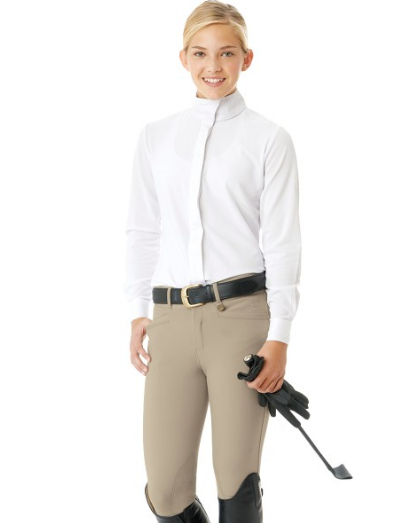 Celebrity EuroWeave™ DX Euro Seat Front Zip Knee Patch Breeches - Child's